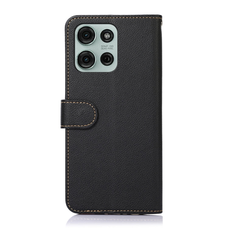 For Motorola Moto G75 5G KHAZNEH Litchi Texture Leather RFID Phone Case