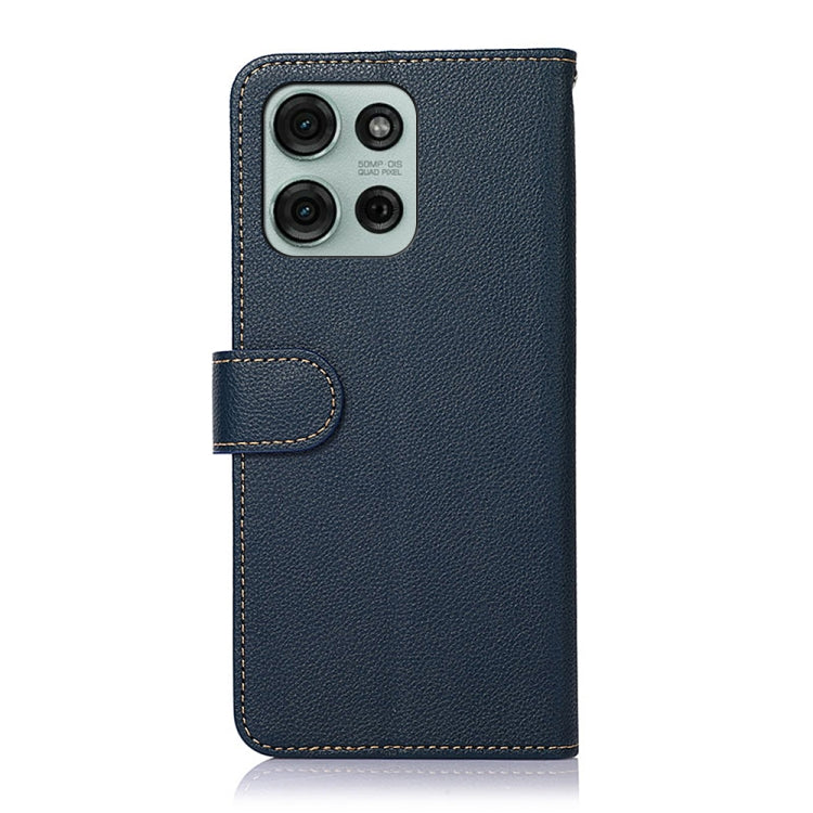 For Motorola Moto G75 5G KHAZNEH Litchi Texture Leather RFID Phone Case