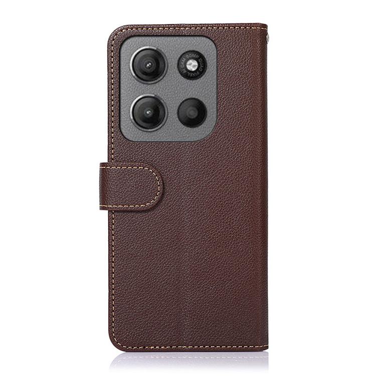 For Motorola Moto G15 4G / G05 KHAZNEH Litchi Texture Leather RFID Phone Case