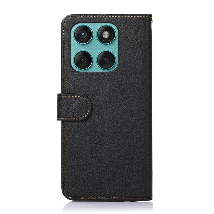 For Motorola Edge 60 Fusion / 60 Pro KHAZNEH Litchi Texture Leather RFID Phone Case