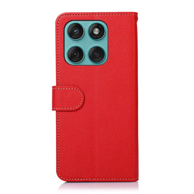 For Motorola Edge 60 Fusion / 60 Pro KHAZNEH Litchi Texture Leather RFID Phone Case
