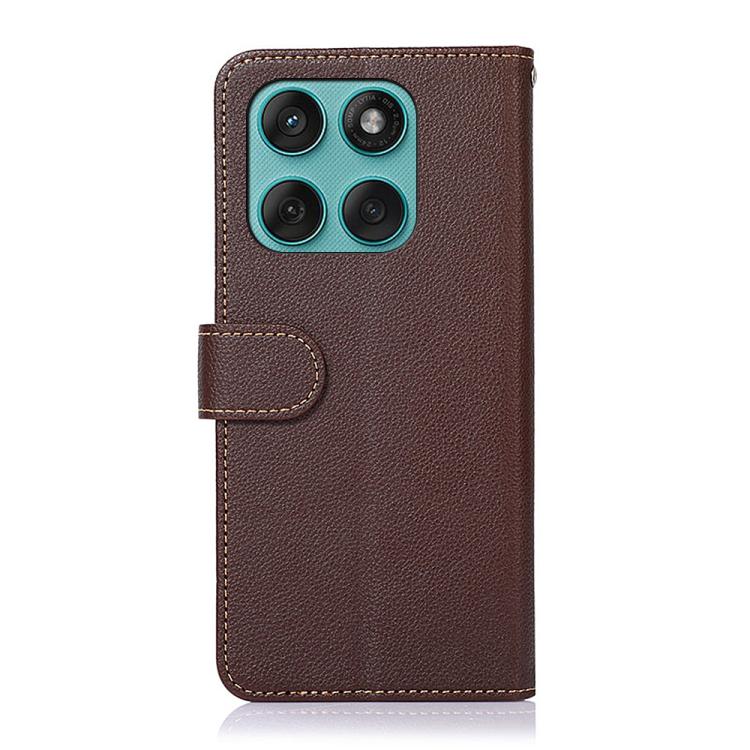 For Motorola Edge 60 Fusion / 60 Pro KHAZNEH Litchi Texture Leather RFID Phone Case