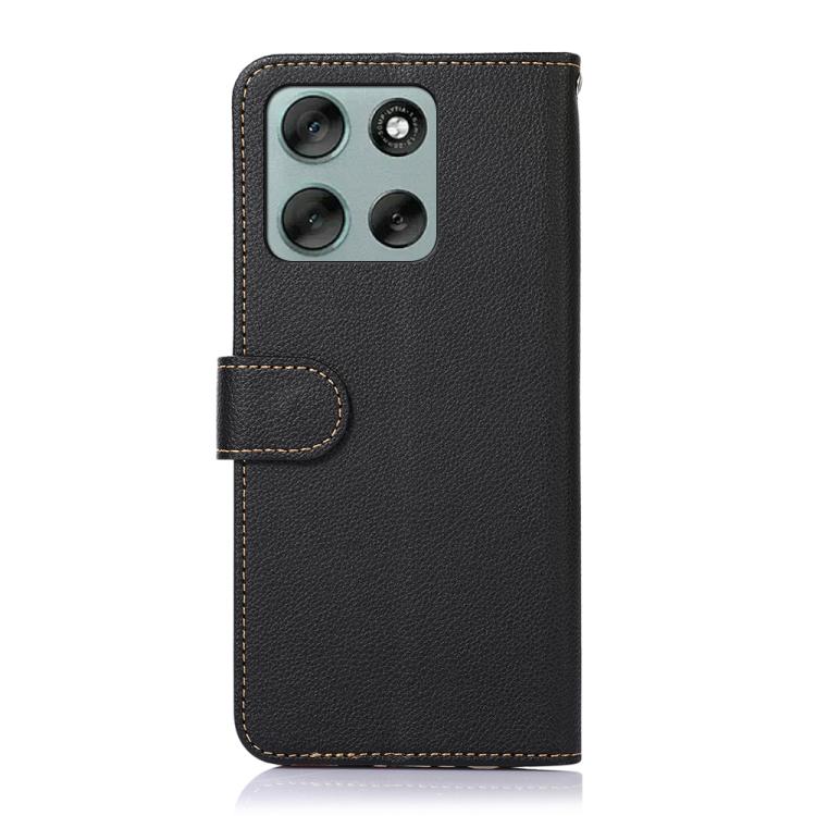 For Motorola Moto G86 5G KHAZNEH Litchi Texture Leather RFID Phone Case