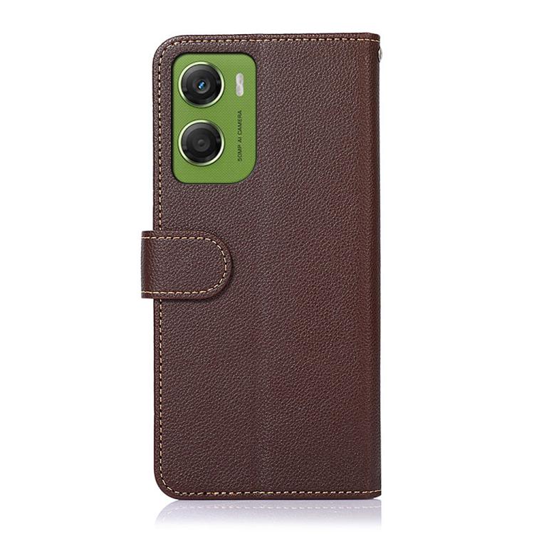For Motorola Moto G06 4G KHAZNEH Litchi Texture Leather RFID Phone Case