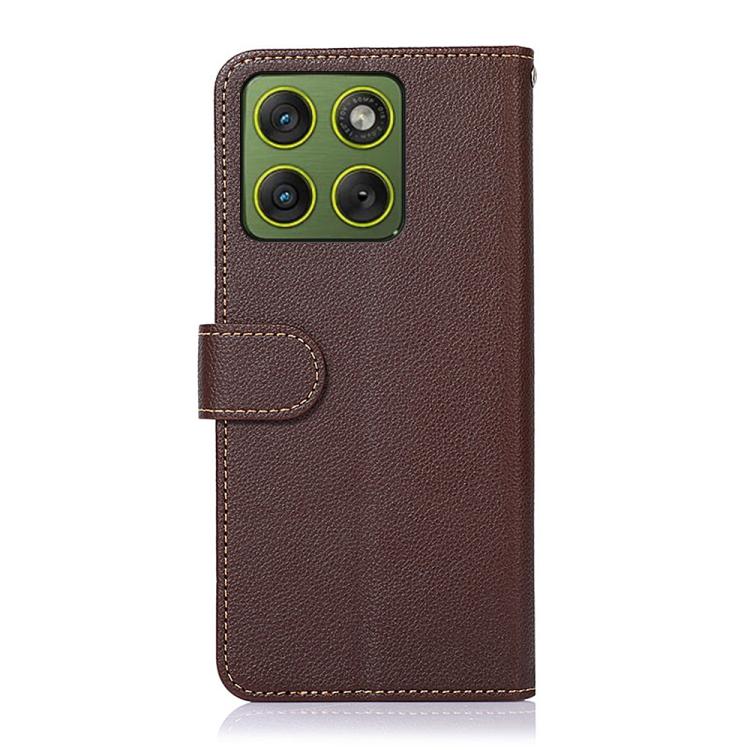 For Motorola Edge 70 5G KHAZNEH Litchi Texture Leather RFID Phone Case