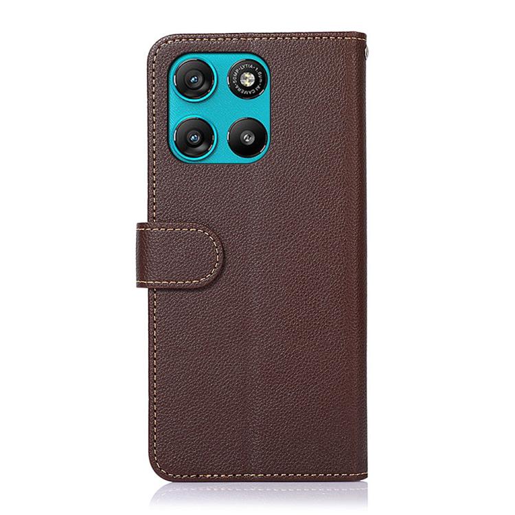 For Motorola Moto G57 Power/G67 Power KHAZNEH Litchi Texture Leather RFID Phone Case