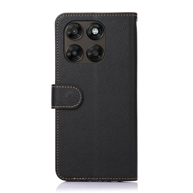 For Motorola Moto G77 5G / G67 5G KHAZNEH Litchi Texture Leather RFID Phone Case