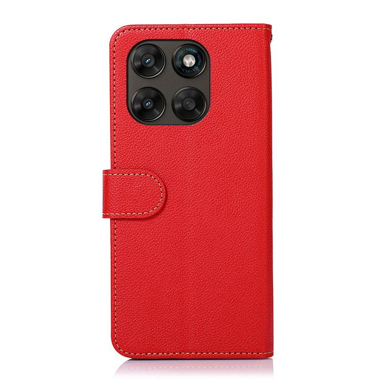 For Motorola Moto G77 5G / G67 5G KHAZNEH Litchi Texture Leather RFID Phone Case