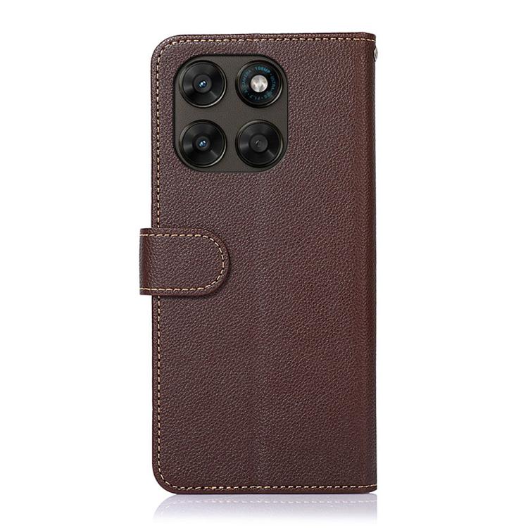 For Motorola Moto G77 5G / G67 5G KHAZNEH Litchi Texture Leather RFID Phone Case