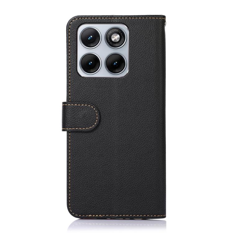 For Motorola Edge 70 Fusion 5G KHAZNEH Litchi Texture Leather RFID Phone Case