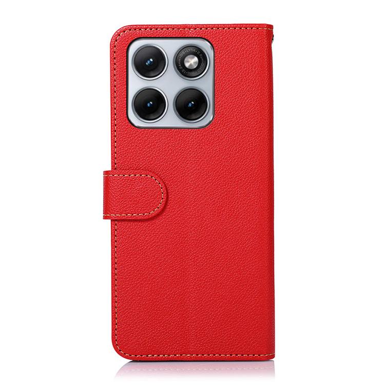 For Motorola Edge 70 Fusion 5G KHAZNEH Litchi Texture Leather RFID Phone Case