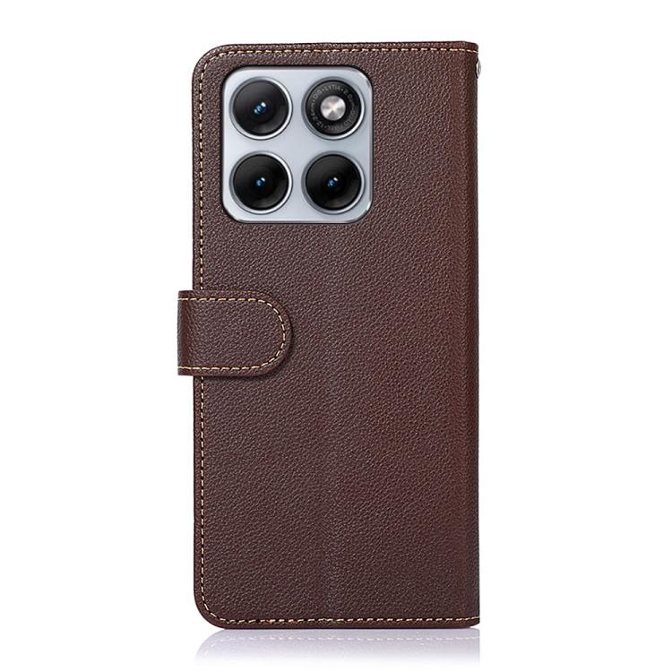 For Motorola Edge 70 Fusion 5G KHAZNEH Litchi Texture Leather RFID Phone Case