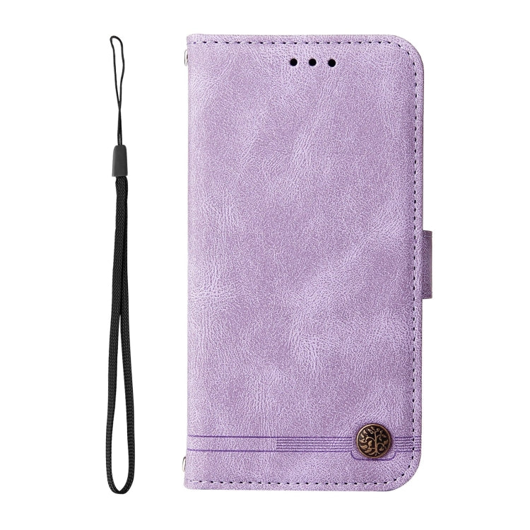 For Xiaomi Redmi Note 12 4G Global Skin Feel Life Tree Metal Button Leather Phone Case