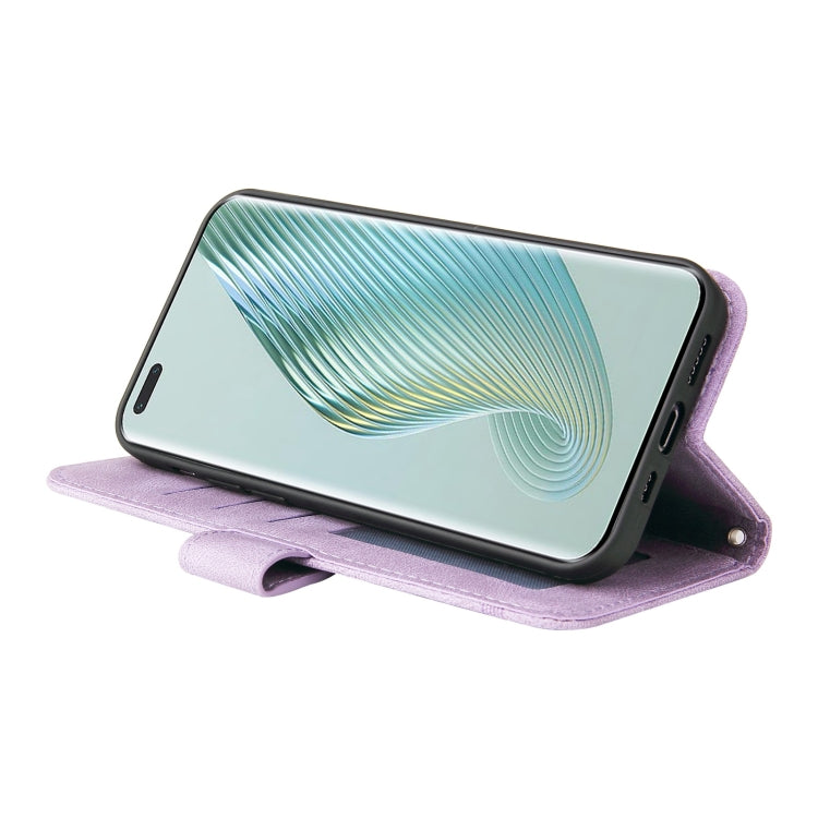 For Honor Magic5 Pro Skin Feel Life Tree Metal Button Leather Phone Case