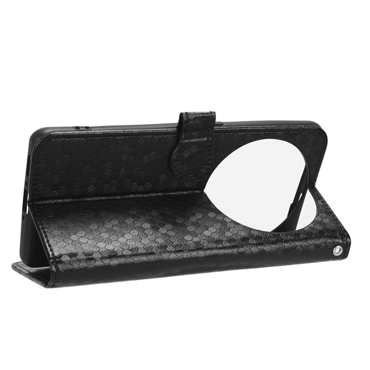 For OPPO Find X6 5G Honeycomb Dot Texture Leather Phone Case