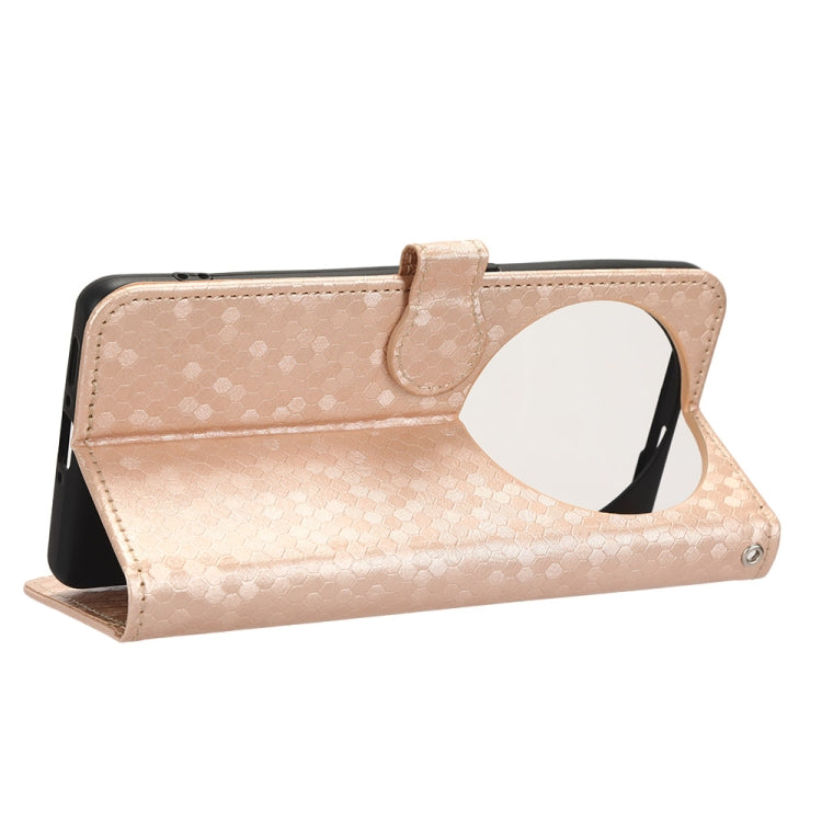 For OPPO Find X6 5G Honeycomb Dot Texture Leather Phone Case