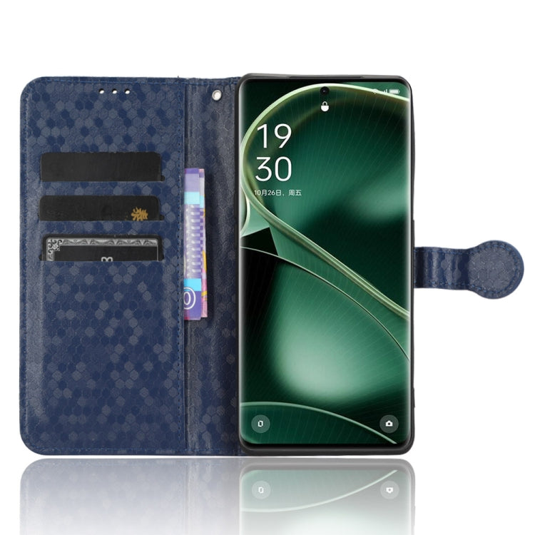 For OPPO Find X6 5G Honeycomb Dot Texture Leather Phone Case