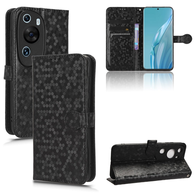 For Huawei P60 Art Honeycomb Dot Texture Leather Phone Case