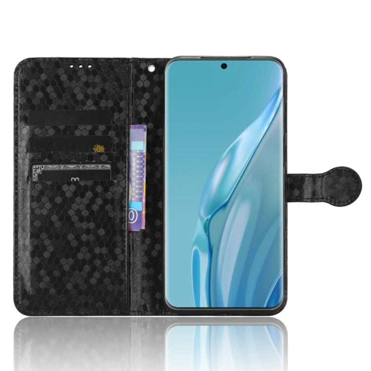 For Huawei P60 Art Honeycomb Dot Texture Leather Phone Case
