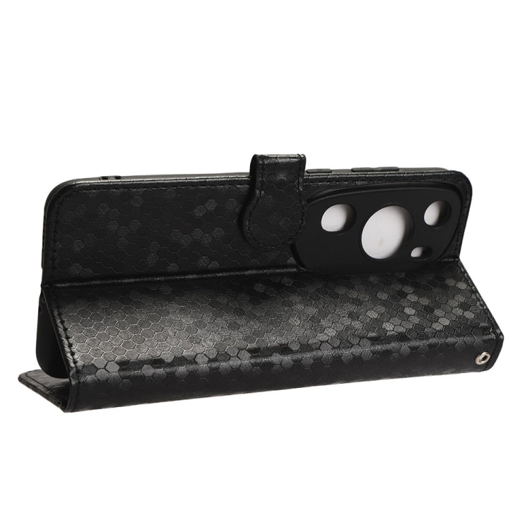 For Huawei P60 Art Honeycomb Dot Texture Leather Phone Case