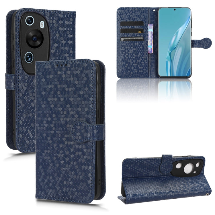 For Huawei P60 Art Honeycomb Dot Texture Leather Phone Case
