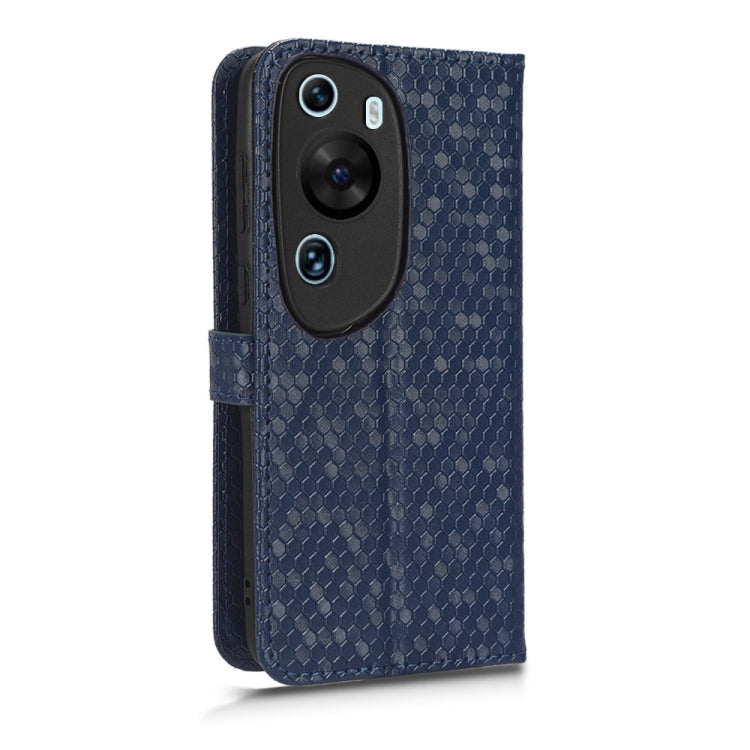 For Huawei P60 Art Honeycomb Dot Texture Leather Phone Case