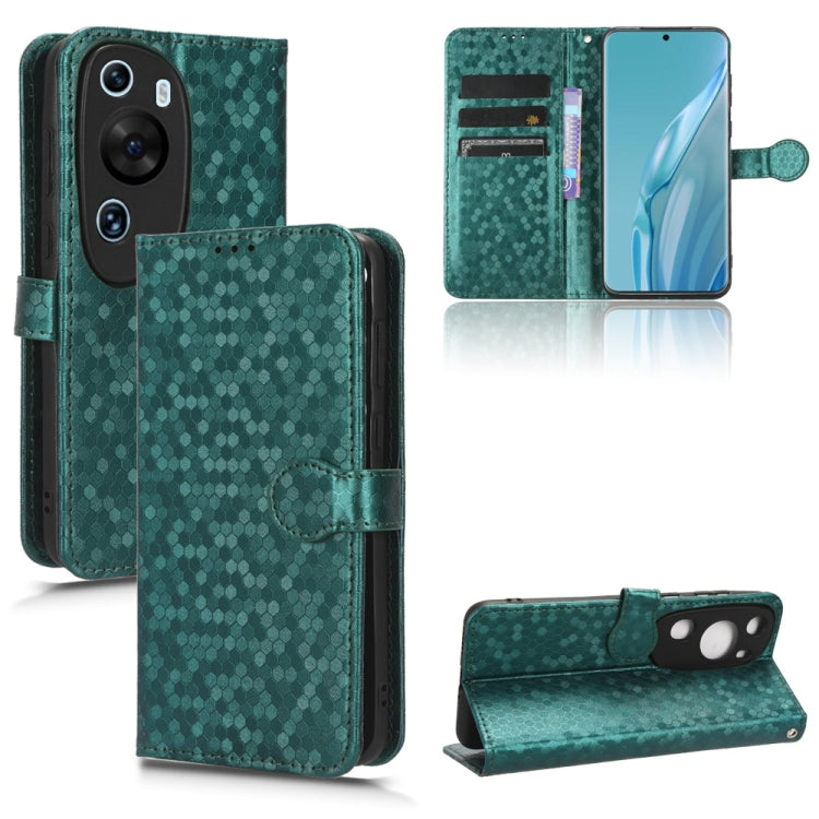 For Huawei P60 Art Honeycomb Dot Texture Leather Phone Case