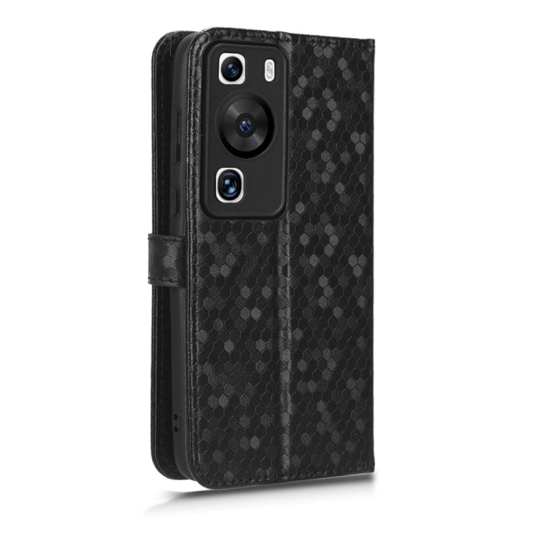 For Huawei P60 / P60 Pro Honeycomb Dot Texture Leather Phone Case