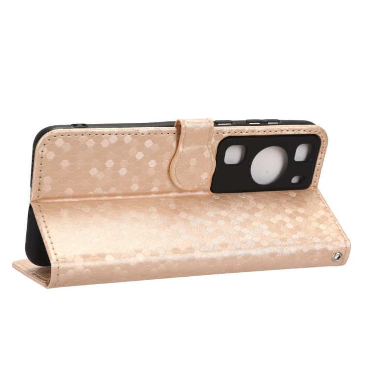 For Huawei P60 / P60 Pro Honeycomb Dot Texture Leather Phone Case