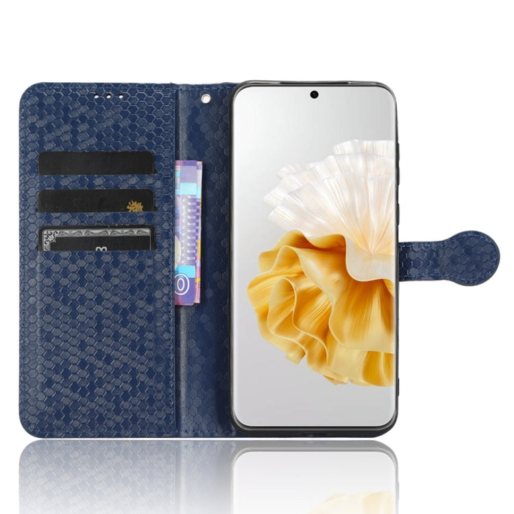 For Huawei P60 / P60 Pro Honeycomb Dot Texture Leather Phone Case