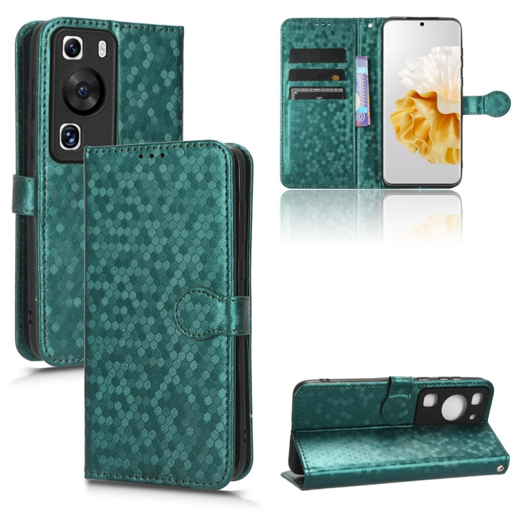 For Huawei P60 / P60 Pro Honeycomb Dot Texture Leather Phone Case