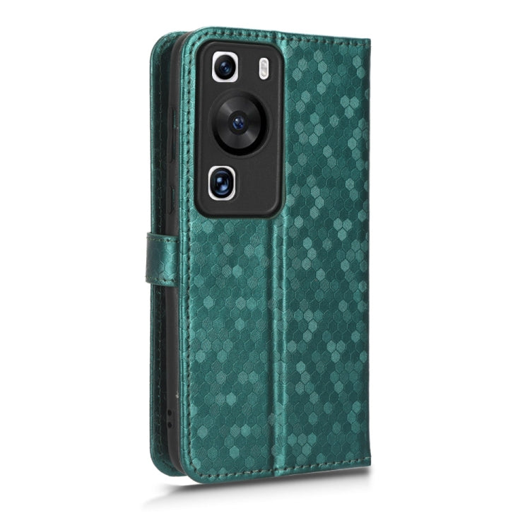 For Huawei P60 / P60 Pro Honeycomb Dot Texture Leather Phone Case