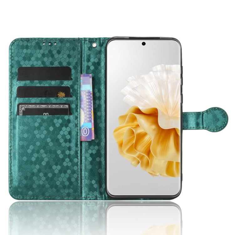 For Huawei P60 / P60 Pro Honeycomb Dot Texture Leather Phone Case