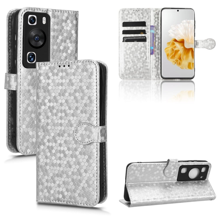 For Huawei P60 / P60 Pro Honeycomb Dot Texture Leather Phone Case