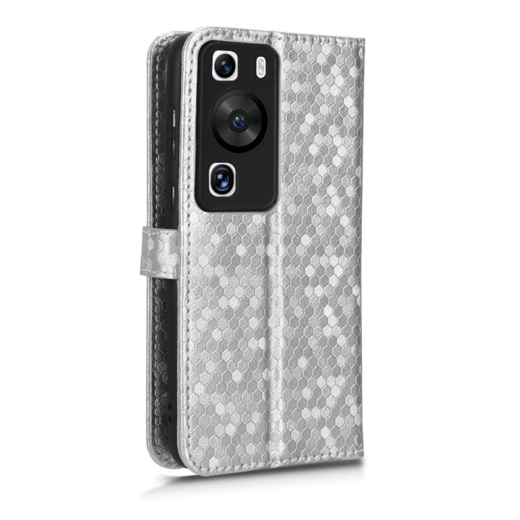 For Huawei P60 / P60 Pro Honeycomb Dot Texture Leather Phone Case