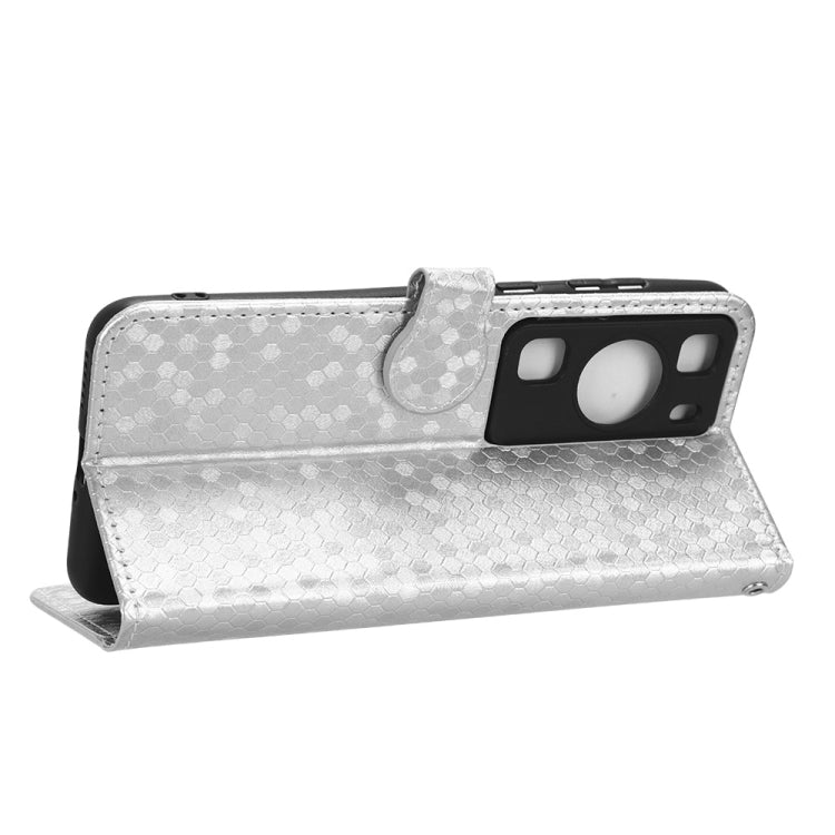 For Huawei P60 / P60 Pro Honeycomb Dot Texture Leather Phone Case