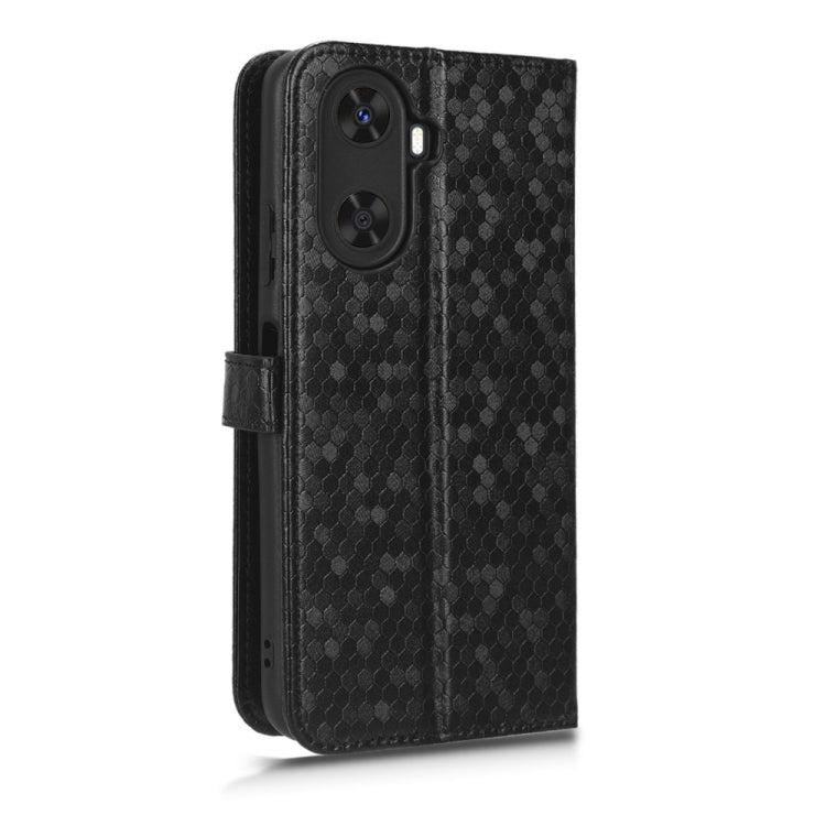For Huawei Enjoy 60 4G Honeycomb Dot Texture Leather Phone Case