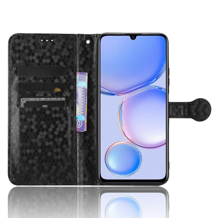 For Huawei Enjoy 60 4G Honeycomb Dot Texture Leather Phone Case