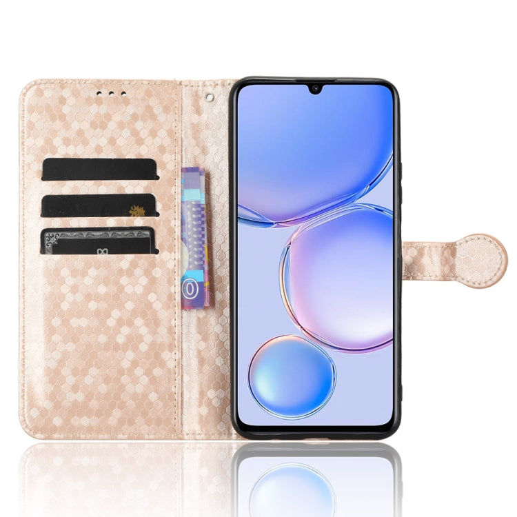 For Huawei Enjoy 60 4G Honeycomb Dot Texture Leather Phone Case