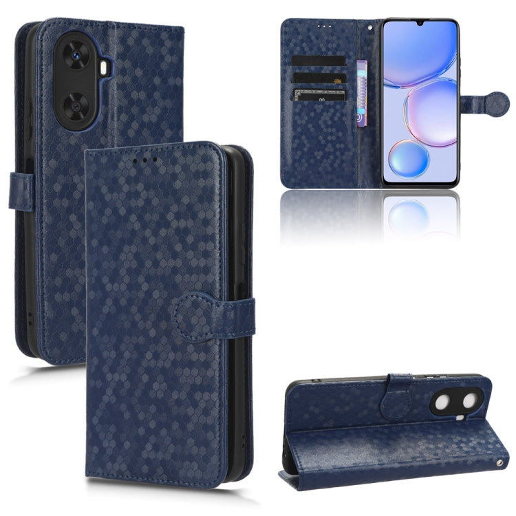 For Huawei Enjoy 60 4G Honeycomb Dot Texture Leather Phone Case
