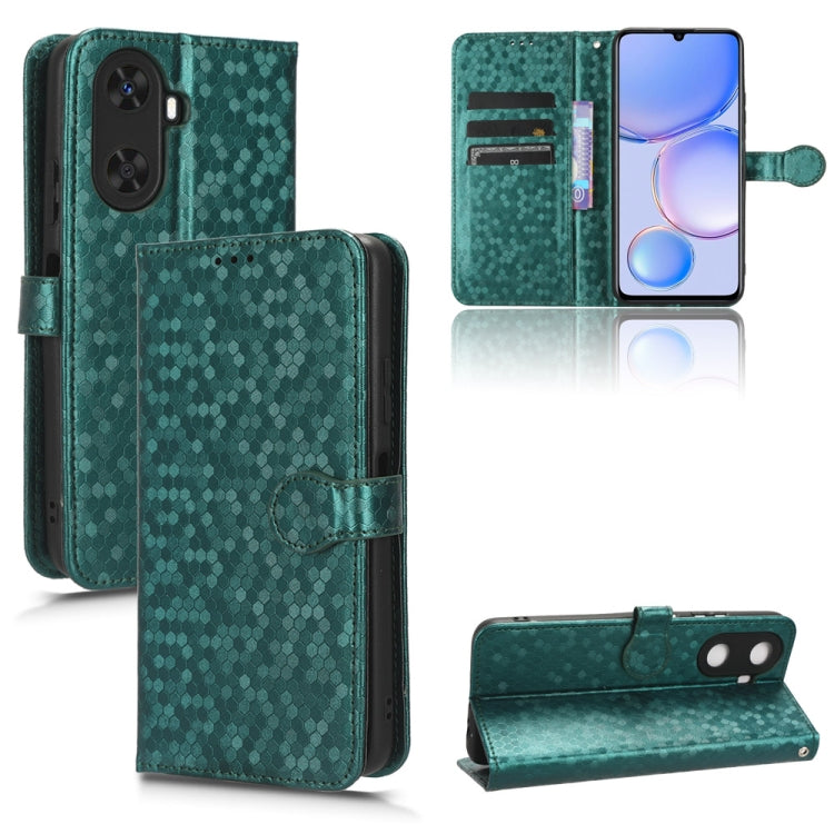 For Huawei Enjoy 60 4G Honeycomb Dot Texture Leather Phone Case