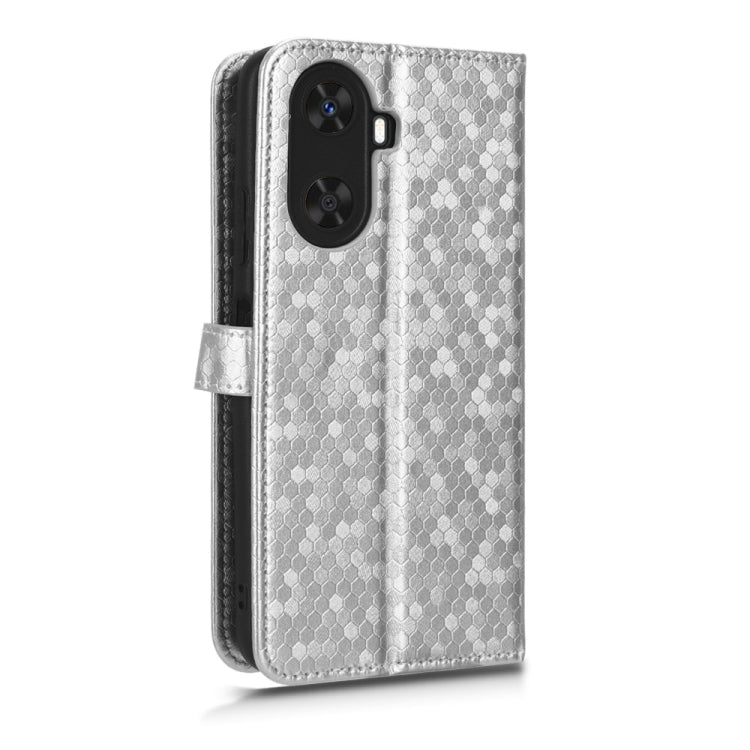 For Huawei Enjoy 60 4G Honeycomb Dot Texture Leather Phone Case