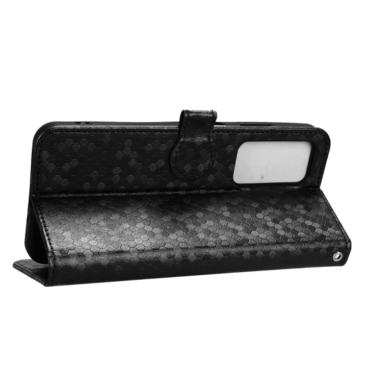 For Blackview A85 Honeycomb Dot Texture Leather Phone Case