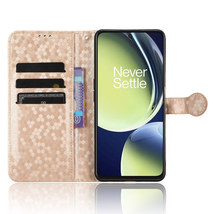 For OnePlus Nord CE 3 Honeycomb Dot Texture Leather Phone Case