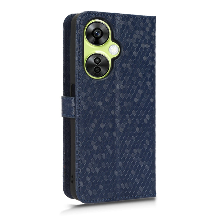 For OnePlus Nord CE 3 Honeycomb Dot Texture Leather Phone Case