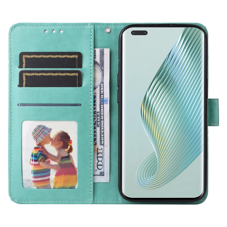 For Honor Magic5 Pro Embossed Sunflower Leather Phone Case