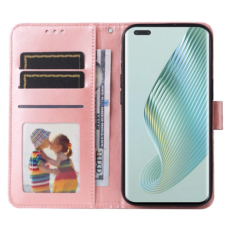 For Honor Magic5 Pro Embossed Sunflower Leather Phone Case