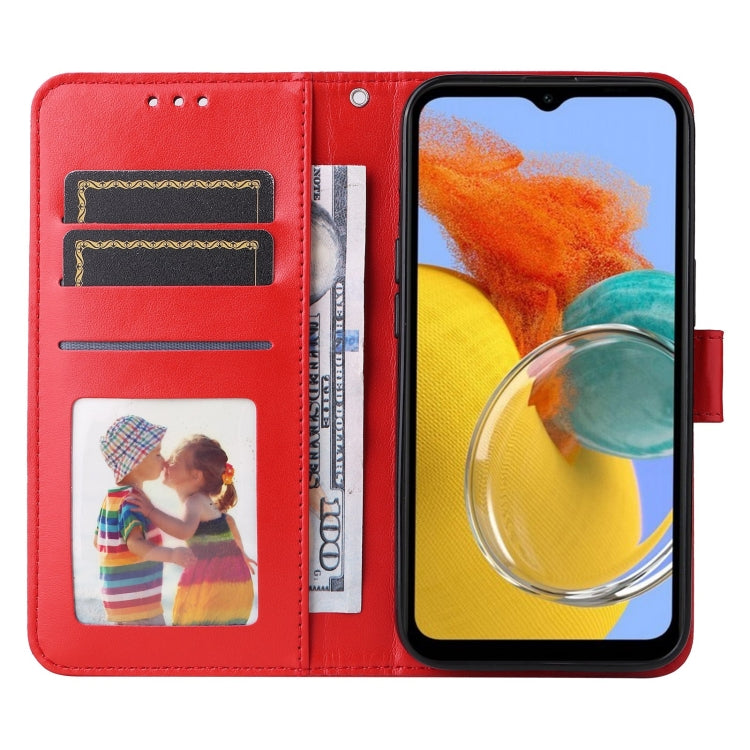 For Samsung Galaxy M14 5G Embossed Sunflower Leather Phone Case