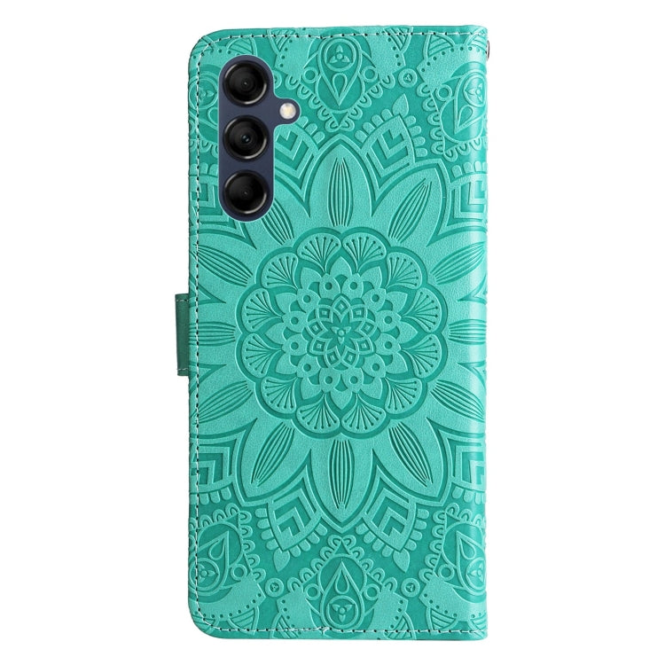 For Samsung Galaxy M14 5G Embossed Sunflower Leather Phone Case