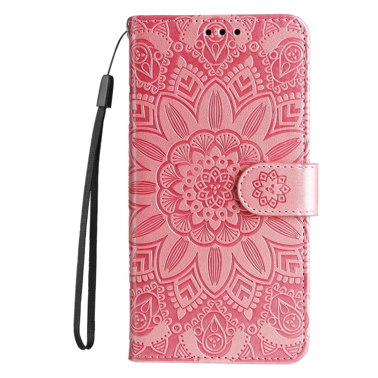 For Samsung Galaxy M14 5G Embossed Sunflower Leather Phone Case
